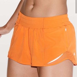 ISO lululemon vivid amber hotty hot shorts